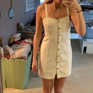 Pacsun White Button Up Dress